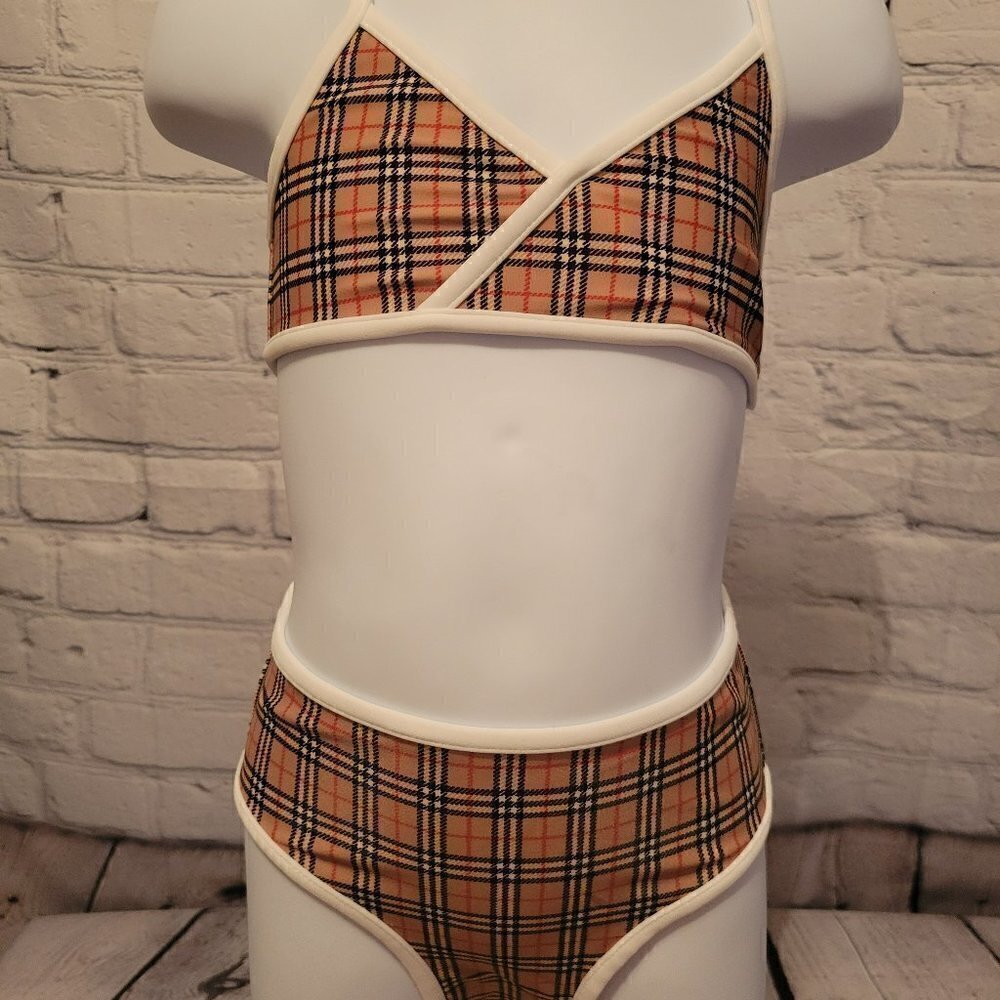 Burberry Kids Crosby Check Bikini Set